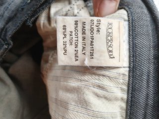 Jeans uomo neri con inserti