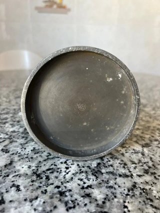Jarra antigua de estaño macizo | Como nueva