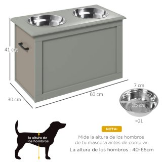 Comedero doble para perros