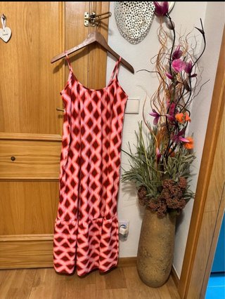 Vestido estampado rombos talla M