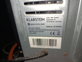 Forno Klarstein 20L