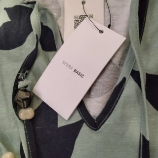 Vestido Sfera Largo Estampado Talla L