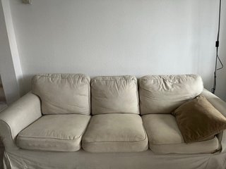 Sofá 3 plazas Ikea Beige Tela