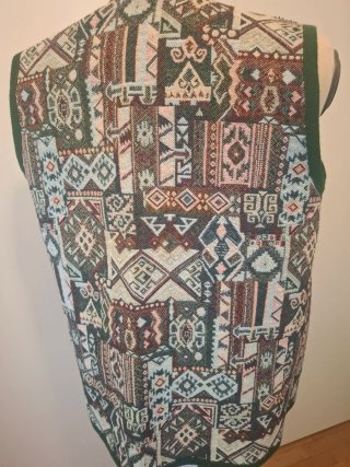 Gilet vintage stile arazzo taglia L