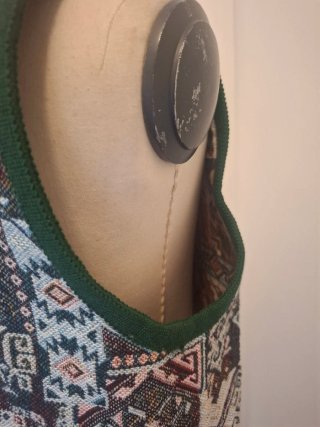 Gilet vintage stile arazzo taglia L