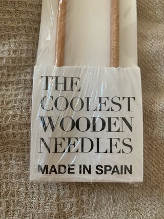 Agujas de tejer de madera 5mm