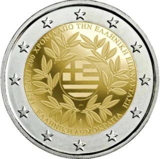 MONEDA CONMEMORATIVA 2€ GRECIA 2021. REVOLUCIÓN