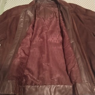 Cazadora Piel Ovino Hombre Marrón