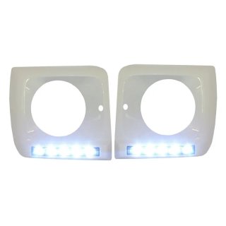 Kit faros delanteros con Luz diurna Cromada para M