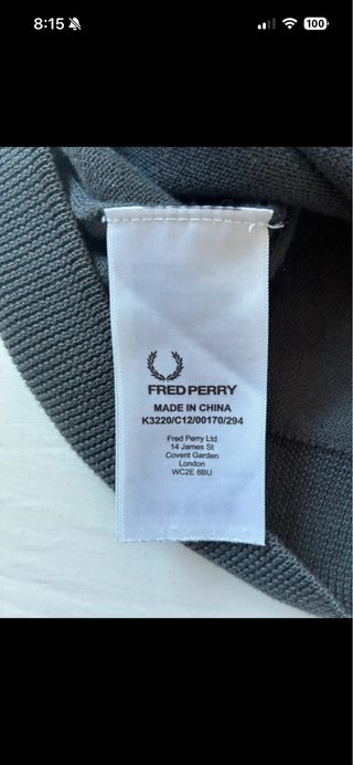 Jersey Fred Perry Gris