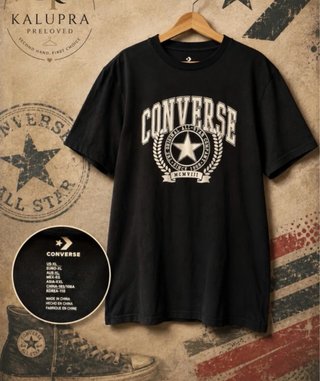 Camiseta Converse Negra Talla XL