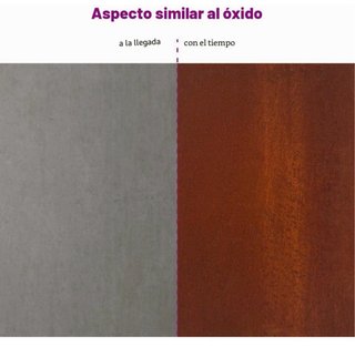 2 Vasi Triangolari in Acciaio Corten