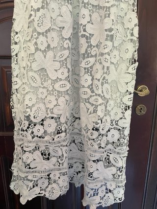 Abito donna in pizzo celeste canna da zucchero