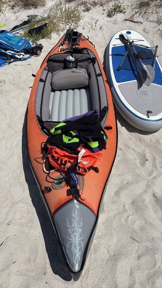 Kayak inflable de altas prestaciones