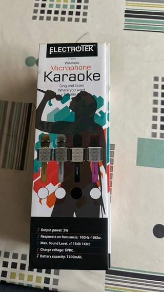 ELECTROTEK Micrófono Karaoke Wireless