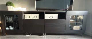 Mueble TV IKEA Negro/Marrón