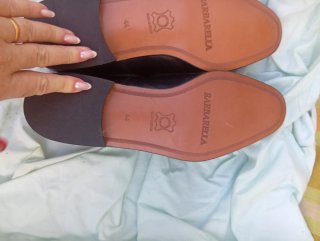 Zapatos de cuero BARBARELLA negros