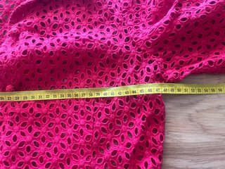 Chaqueta calada roja