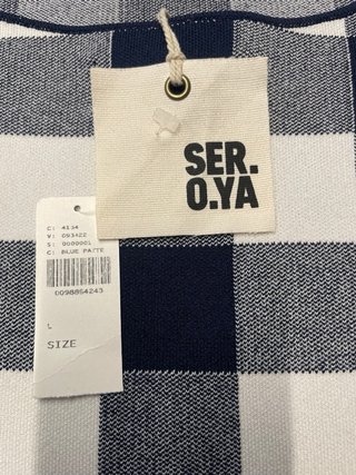 Mono corto cuadros ANTHROPOLOGIE