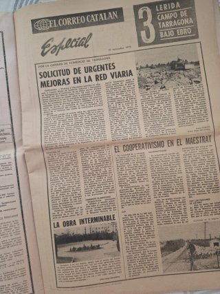 Periódico El Correo Catalán 15 Nov 1975