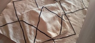 Alfombra y 2 fundas cojínes
