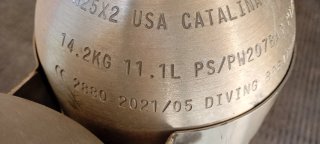 Botella Buceo Aluminio 11L Submarinismo