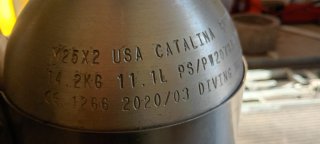 Botella Buceo Aluminio 11L Submarinismo