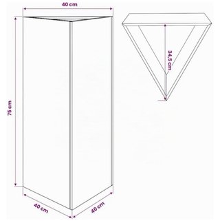 4 Jardineras Acero Corten Triangolari