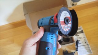 NUEVA! Mini amoladora angular con 2 baterías litio