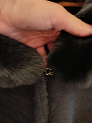 Abrigo Capa Negro T.XL con Forro de Pelo