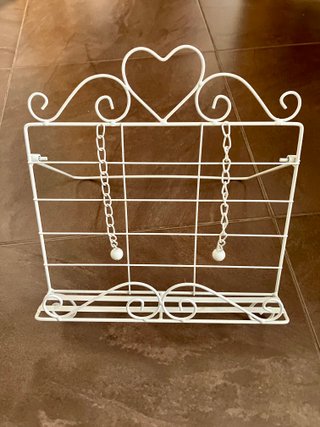 Atril de Cocina Vintage de Forja Blanco