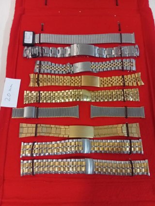 Lote 16 Correas Acero Inoxidable Reloj