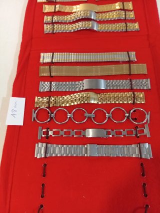 Lote 16 Correas Acero Inoxidable Reloj