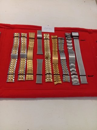 Lote 16 Correas Acero Inoxidable Reloj