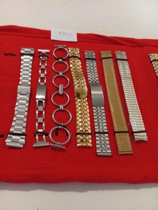 Lote 16 Correas Acero Inoxidable Reloj