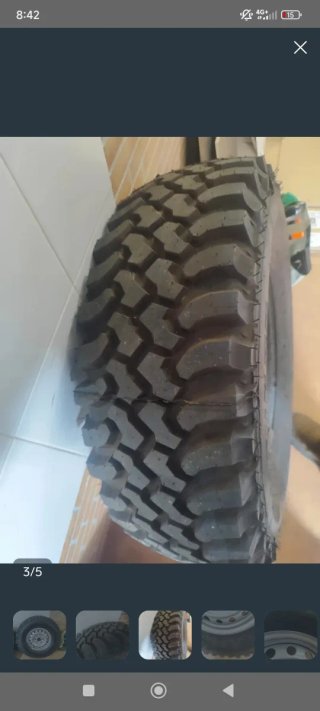 Insa Turbo Dakar 265/75/16 + llanta Mitsubishi