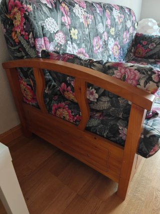Sofá cama madera maciza