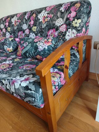 Sofá cama madera maciza