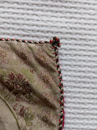 Funda cojín seda chino