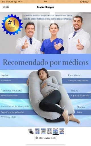 Cojín Embarazada Pharmedoc Lactancia + Fundas