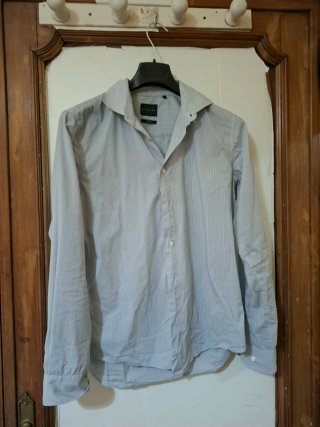 Camicia uomo Sisley righe azzurre