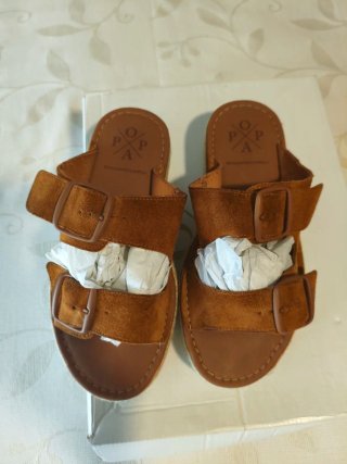 Sandalias POPA serraje plataforma