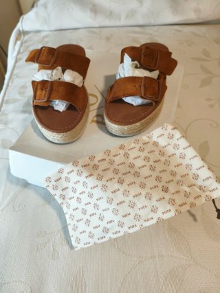 Sandalias POPA serraje plataforma
