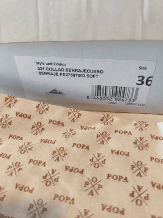 Sandalias POPA serraje plataforma