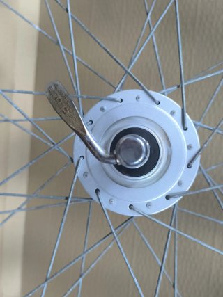 Rueda de bicicleta con reflector decathlon serie