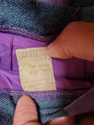 Gonna vintage a quadri anni '80