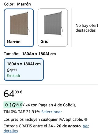 2 Toldos verticales exteriores 180