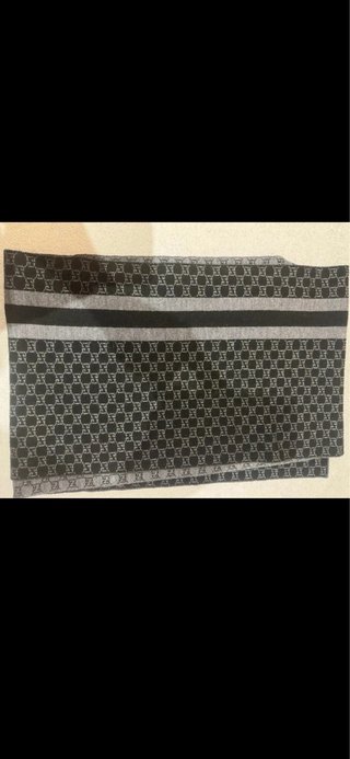 Bufanda Gucci Negra y Gris Original