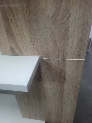 Estantería Comedor Blanca y Madera