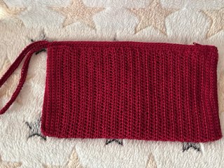 Pochette uncinetto rossa